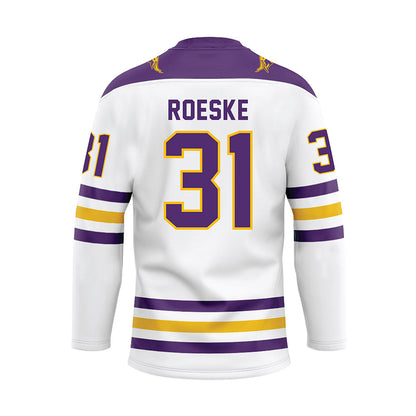 Minn. St. - NCAA Women's Ice Hockey : Kaydence Roeske - White Hockey Jersey-1