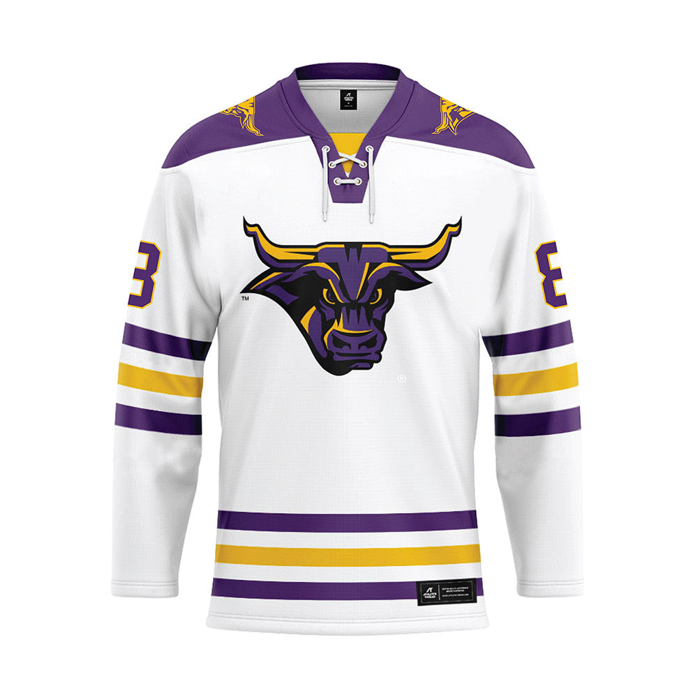 Minn. St. - NCAA Women's Ice Hockey : Bella Shipley - White Hockey Jersey-0