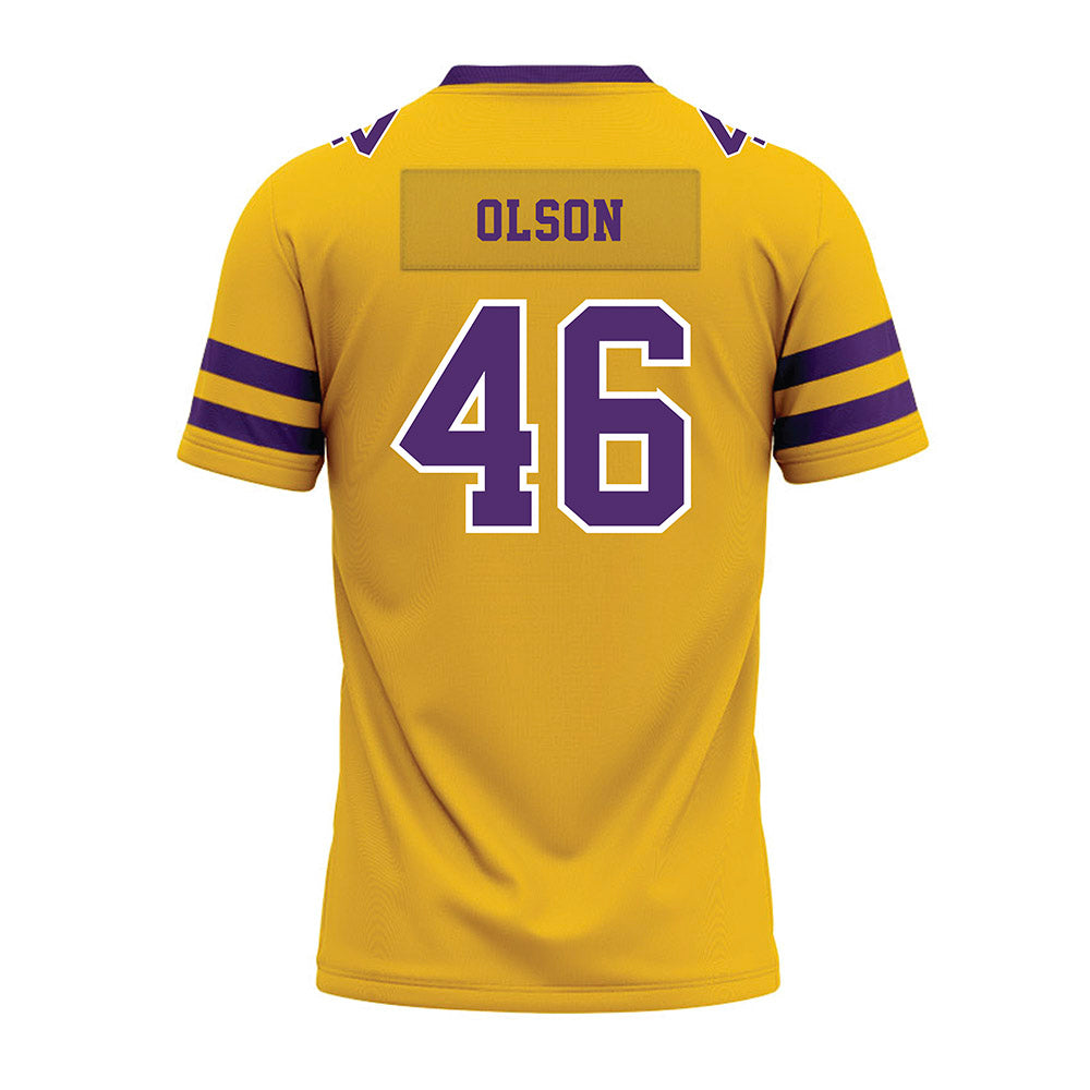 Minn. St. - NCAA Football : Tanner Olson - Gold Premium Football Jersey-1