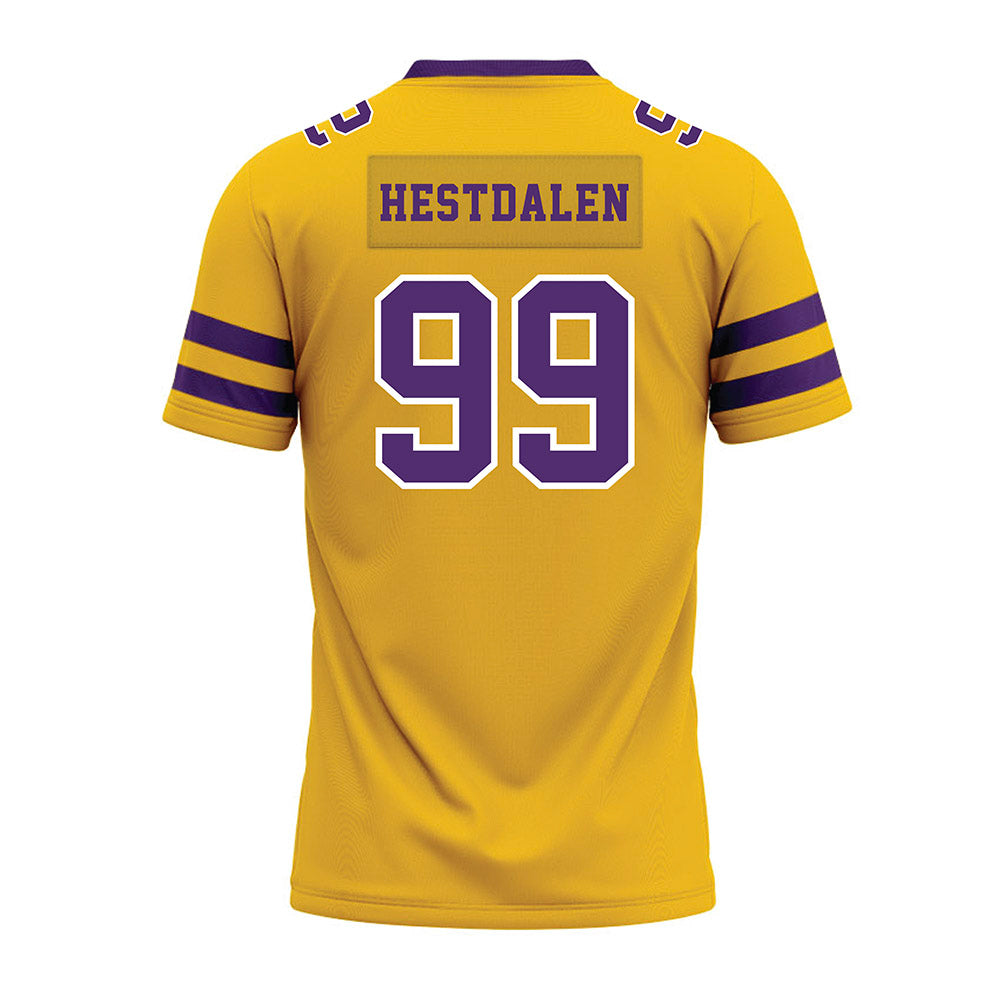 Minn. St. - NCAA Football : Abe Hestdalen - Gold Premium Football Jersey-1