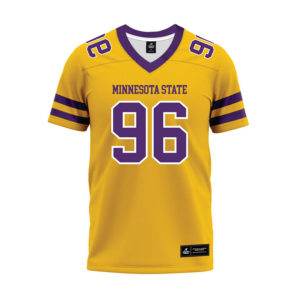 Minn. St. - NCAA Football : Caleb Paulus - Gold Premium Football Jersey-0