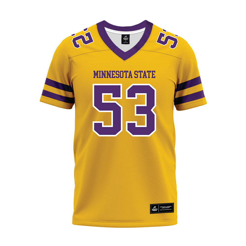 Minn. St. - NCAA Football : Bryan Wilson - Gold Premium Football Jersey-0
