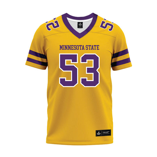 Minn. St. - NCAA Football : Bryan Wilson - Gold Premium Football Jersey-0