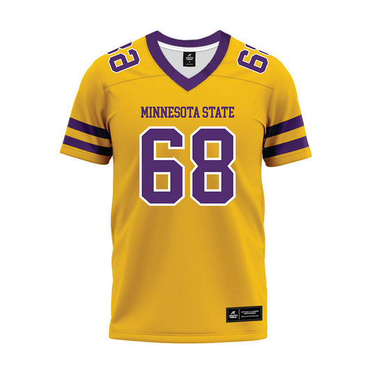 Minn. St. - NCAA Football : Logan Beaty - Gold Premium Football Jersey-0