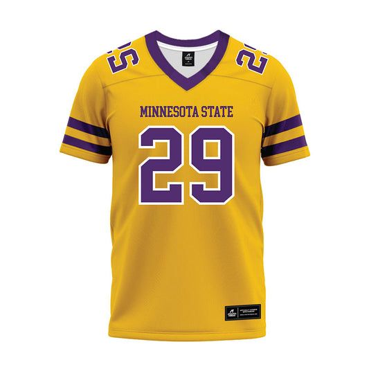 Minn. St. - NCAA Football : Gage Olsen - Gold Premium Football Jersey-0