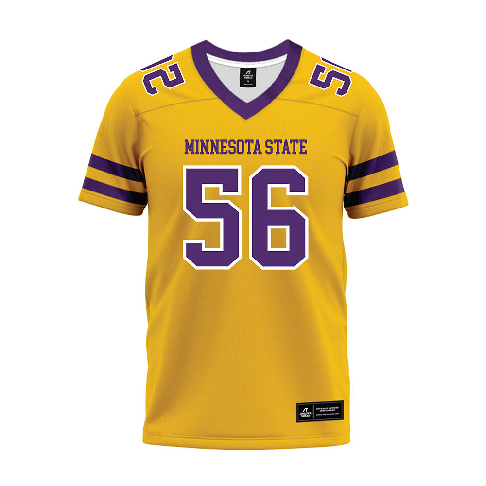Minn. St. - NCAA Football : Nathan Gribble - Gold Premium Football Jersey-0