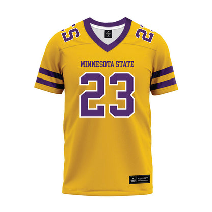 Minn. St. - NCAA Football : Adam Glynn - Gold Premium Football Jersey-0