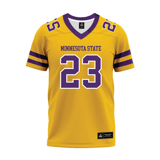 Minn. St. - NCAA Football : Adam Glynn - Gold Premium Football Jersey-0