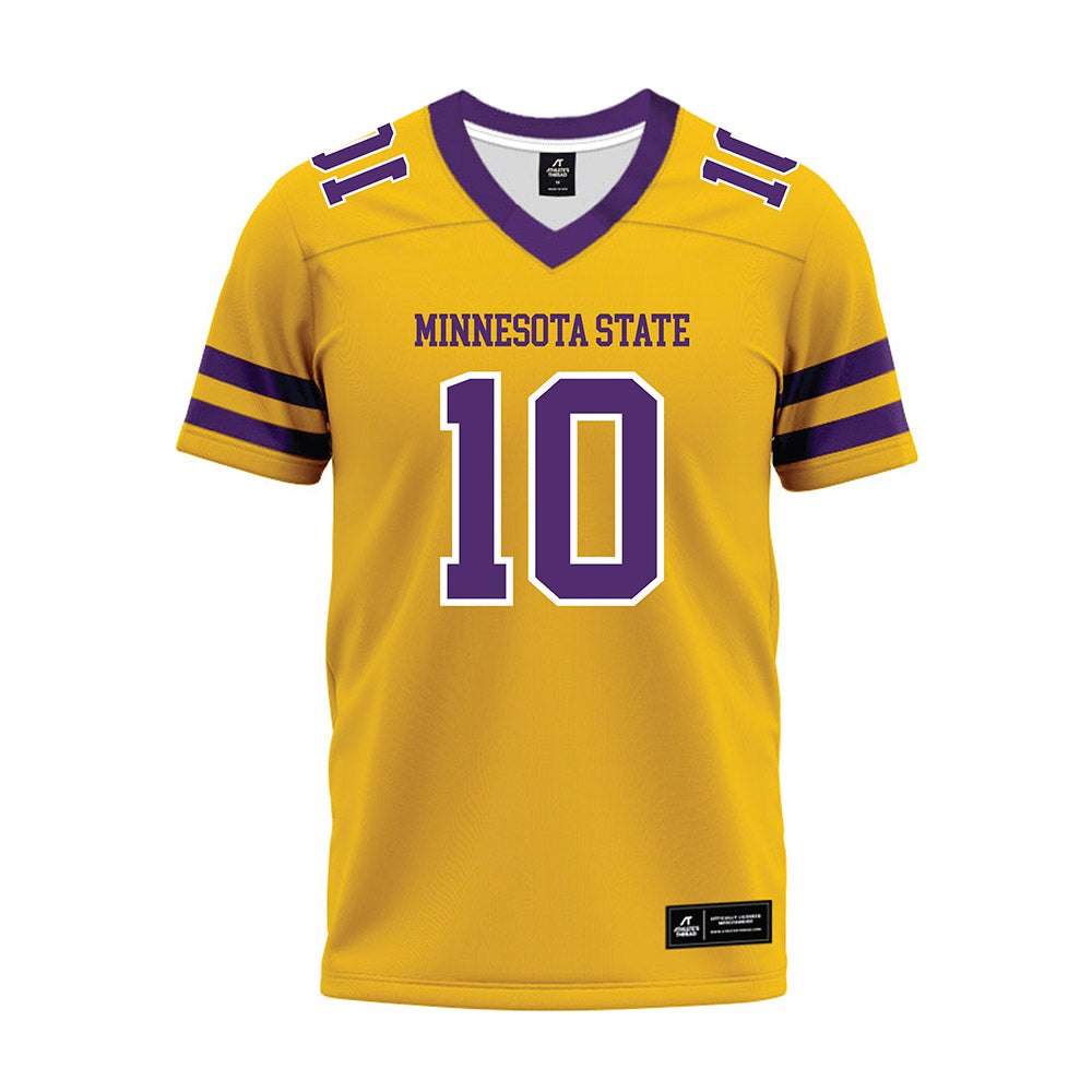 Minn. St. - NCAA Football : Eleazar Staley - Gold Premium Football Jersey-0