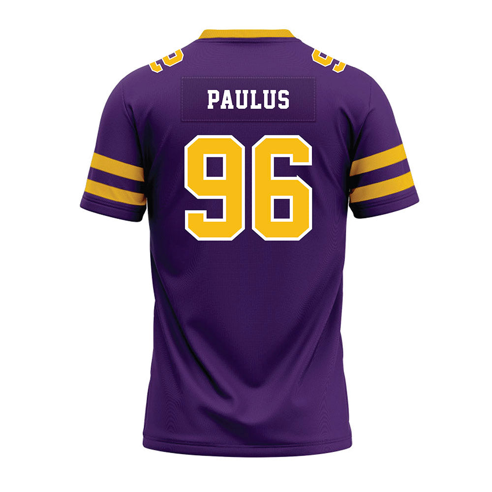 Minn. St. - NCAA Football : Caleb Paulus - Purple Premium Football Jersey-1