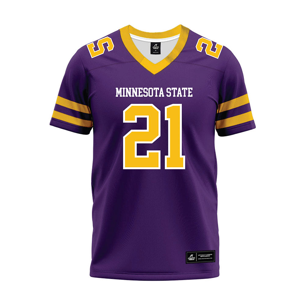 Minn. St. - NCAA Football : Kobe Jenkins - Purple Premium Football Jersey-0