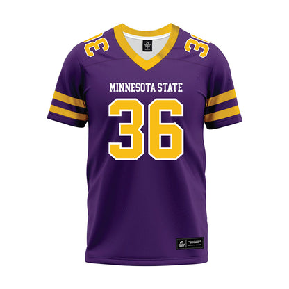 Minn. St. - NCAA Football : Jefferson Mobry - Purple Premium Football Jersey-0