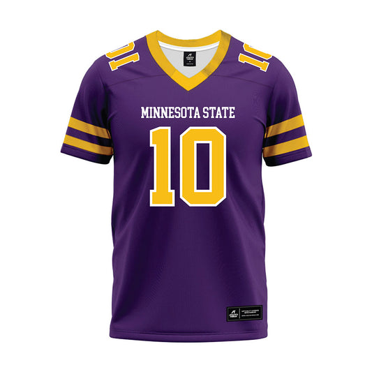 Minn. St. - NCAA Football : Eleazar Staley - Purple Premium Football Jersey-0