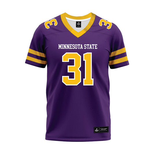 Minn. St. - NCAA Football : Cole Rogers - Purple Premium Football Jersey-0