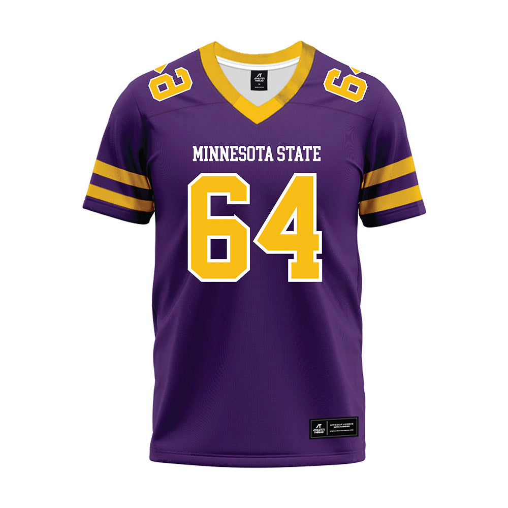 Minn. St. - NCAA Football : Collin Selk - Purple Premium Football Jersey-0