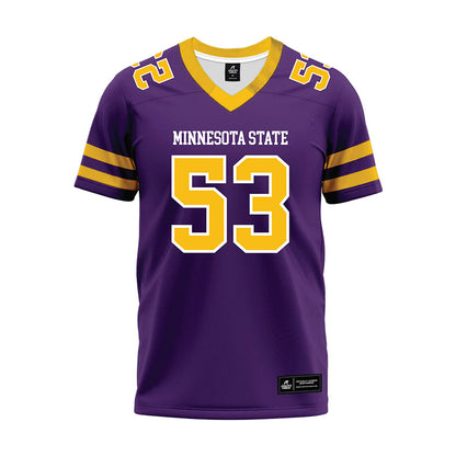 Minn. St. - NCAA Football : Bryan Wilson - Purple Premium Football Jersey-0