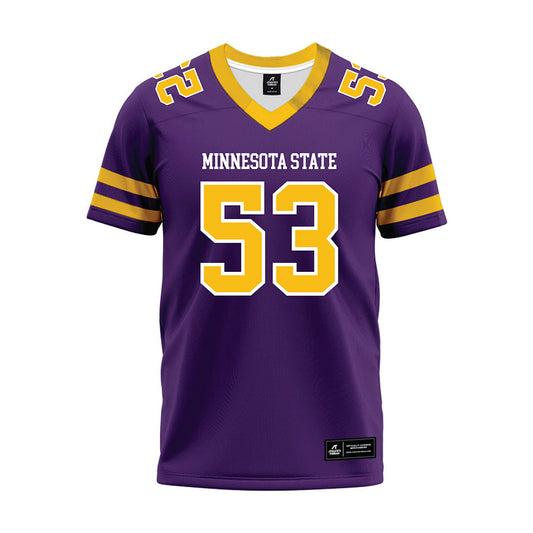 Minn. St. - NCAA Football : Bryan Wilson - Purple Premium Football Jersey-0