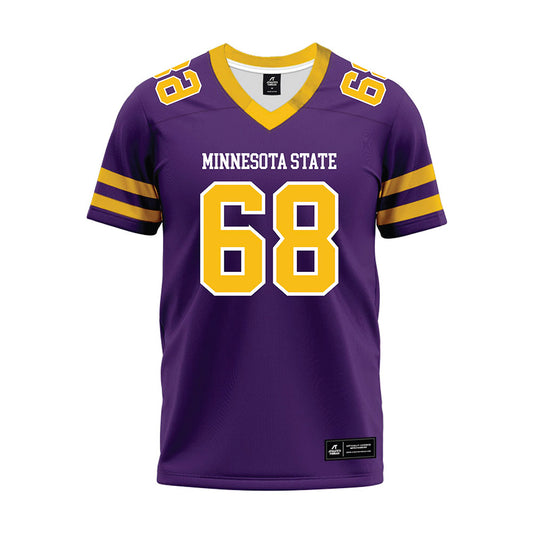 Minn. St. - NCAA Football : Logan Beaty - Purple Premium Football Jersey-0