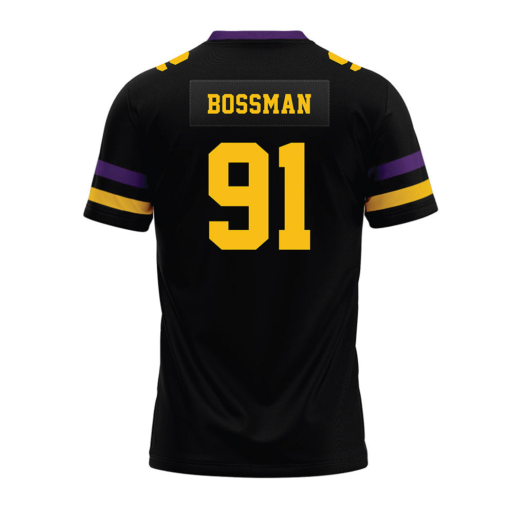 Minn. St. - NCAA Football : Sam Bossman - Black Premium Football Jersey-1