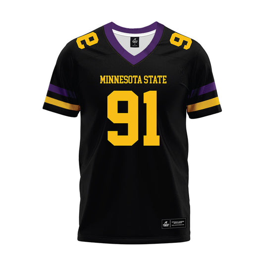 Minn. St. - NCAA Football : Sam Bossman - Black Premium Football Jersey-0
