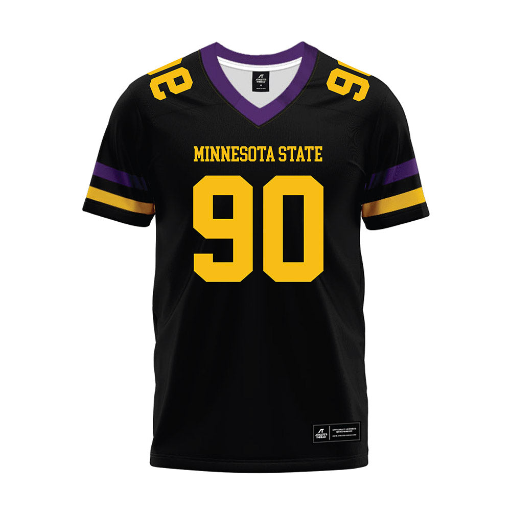 Minn. St. - NCAA Football : Jordan Ivy - Black Premium Football Jersey-0