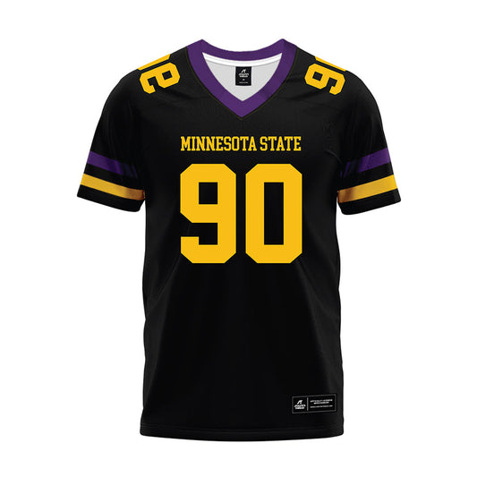 Minn. St. - NCAA Football : Jordan Ivy - Black Premium Football Jersey-0