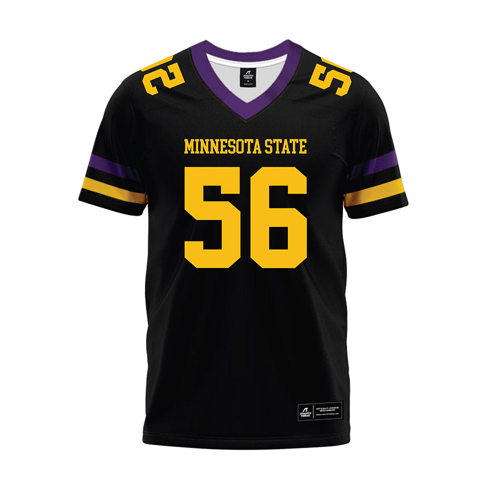 Minn. St. - NCAA Football : Nathan Gribble - Black Premium Football Jersey-0