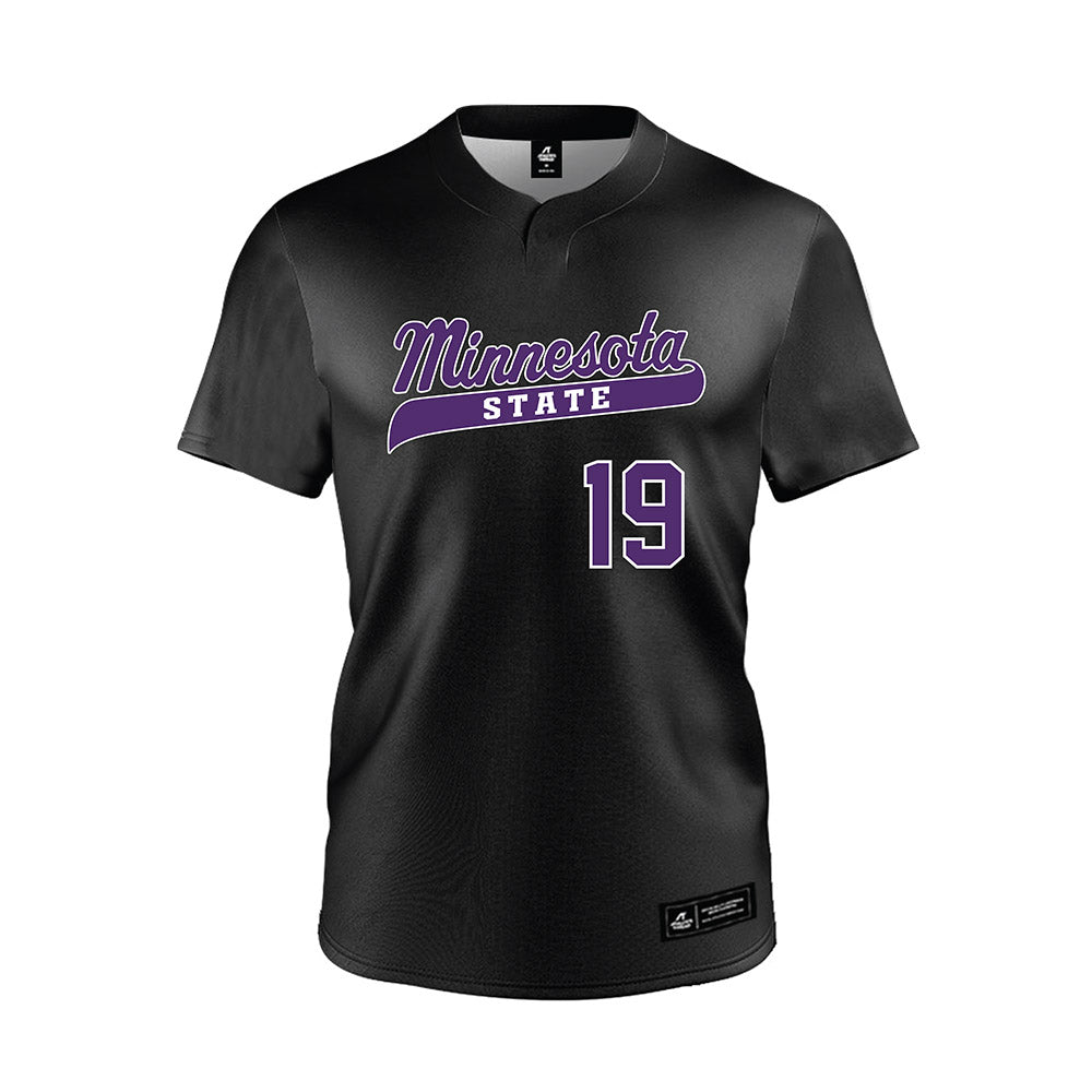 Minn. St. - NCAA Baseball : Benjamin Irsfeld - Black Jersey-0