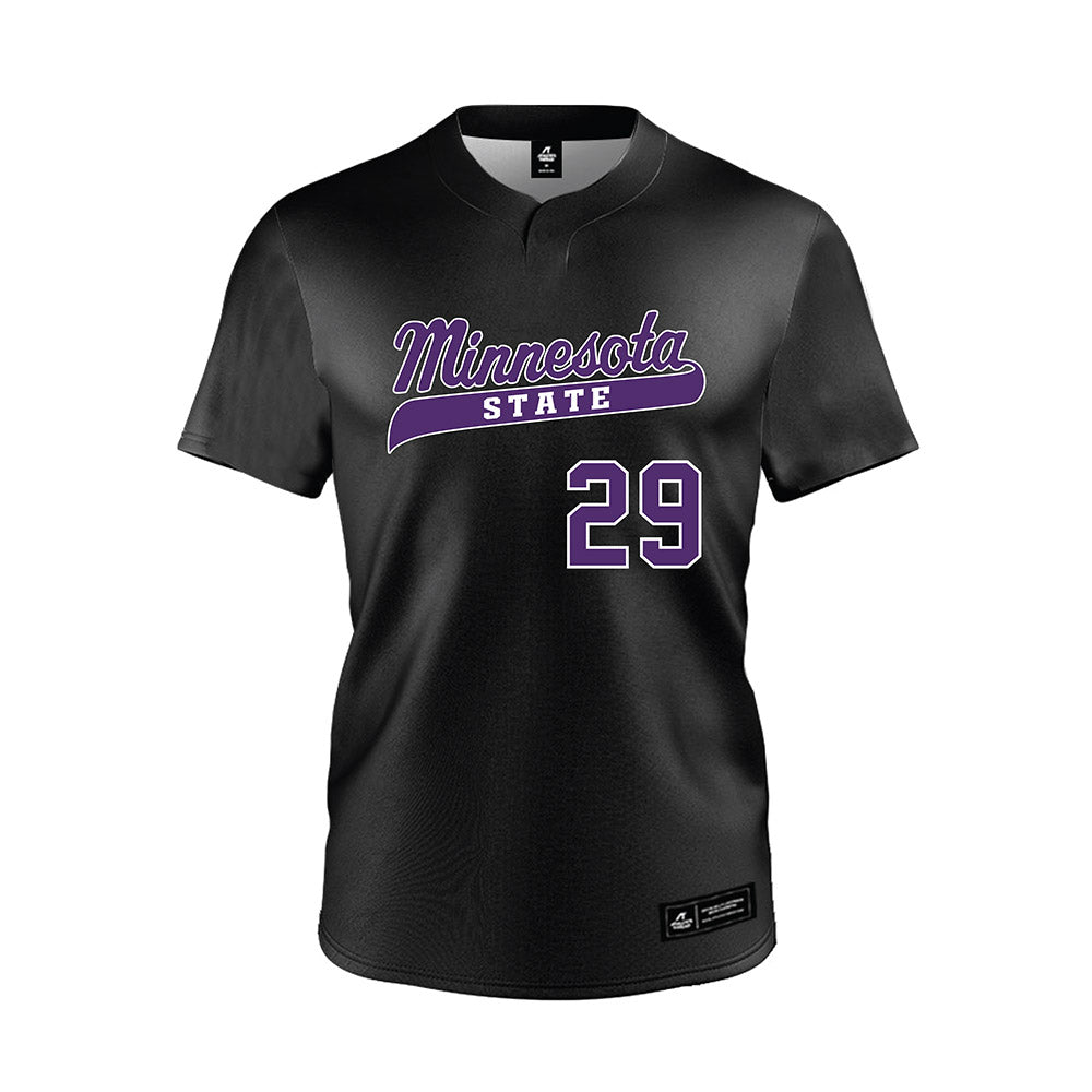 Minn. St. - NCAA Baseball : Daniel Zang - Black Jersey-0