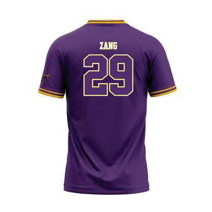Minn. St. - NCAA Baseball : Daniel Zang - Purple Baseball Jersey-1