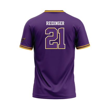 Minn. St. - NCAA Baseball : Gannon Reidinger - Purple Baseball Jersey-1