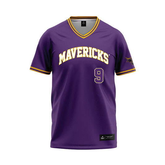 Minn. St. - NCAA Baseball : Charlie Schau - Purple Baseball Jersey-0