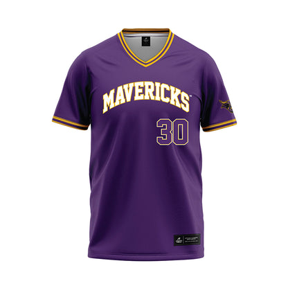 Minn. St. - NCAA Baseball : Lucas Tolle - Purple Baseball Jersey-0