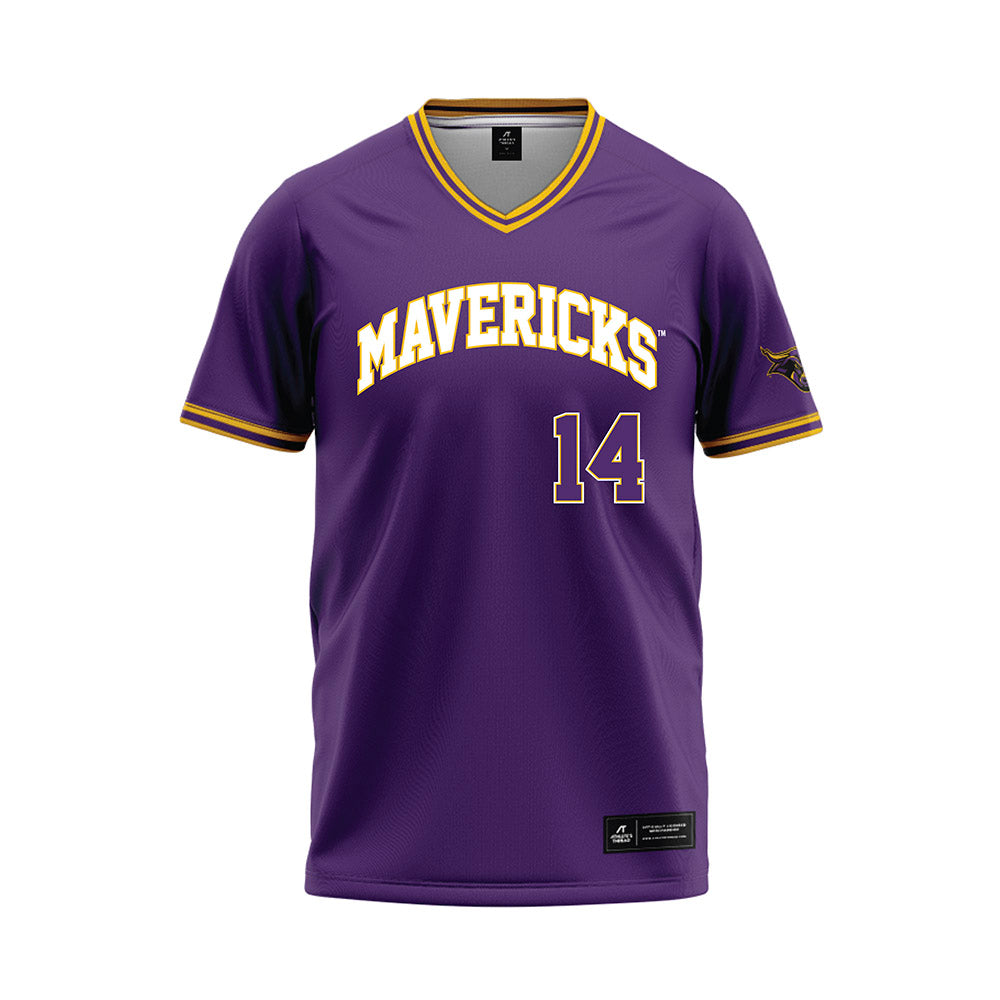 Minn. St. - NCAA Baseball : Louis Magers - Purple Baseball Jersey-0