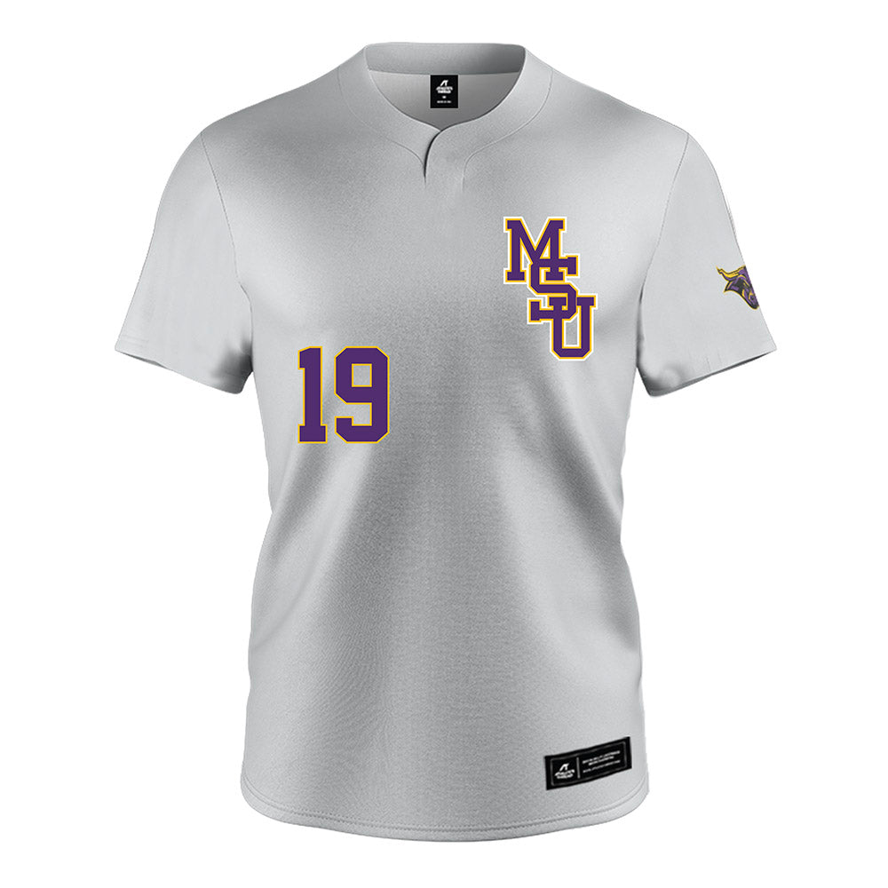 Minn. St. - NCAA Baseball : Benjamin Irsfeld - Grey Jersey-0
