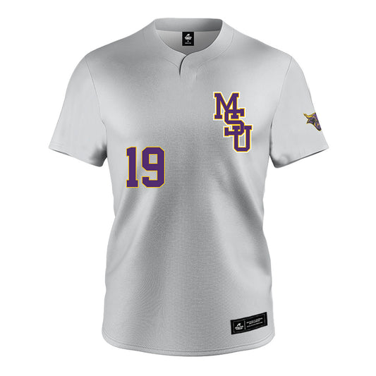 Minn. St. - NCAA Baseball : Benjamin Irsfeld - Grey Jersey-0