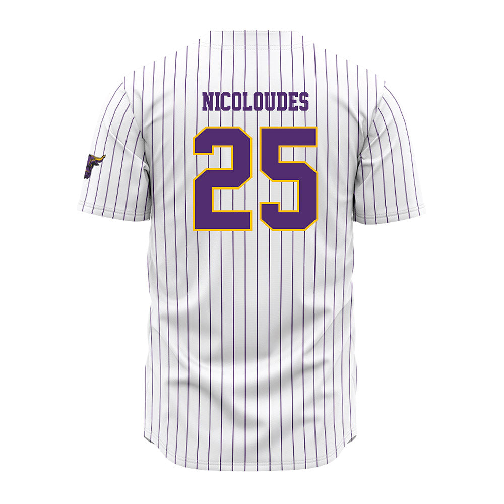 Minn. St. - NCAA Baseball : Pambos Nicoloudes - White Jersey-1