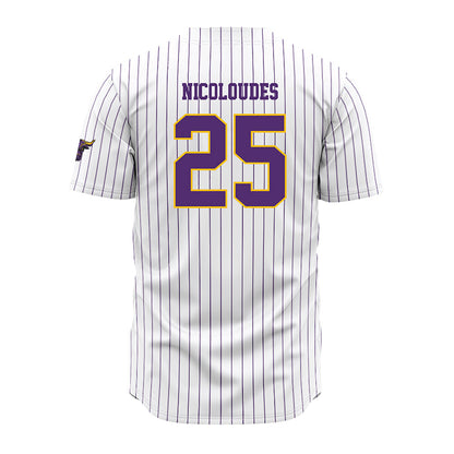 Minn. St. - NCAA Baseball : Pambos Nicoloudes - White Jersey-1