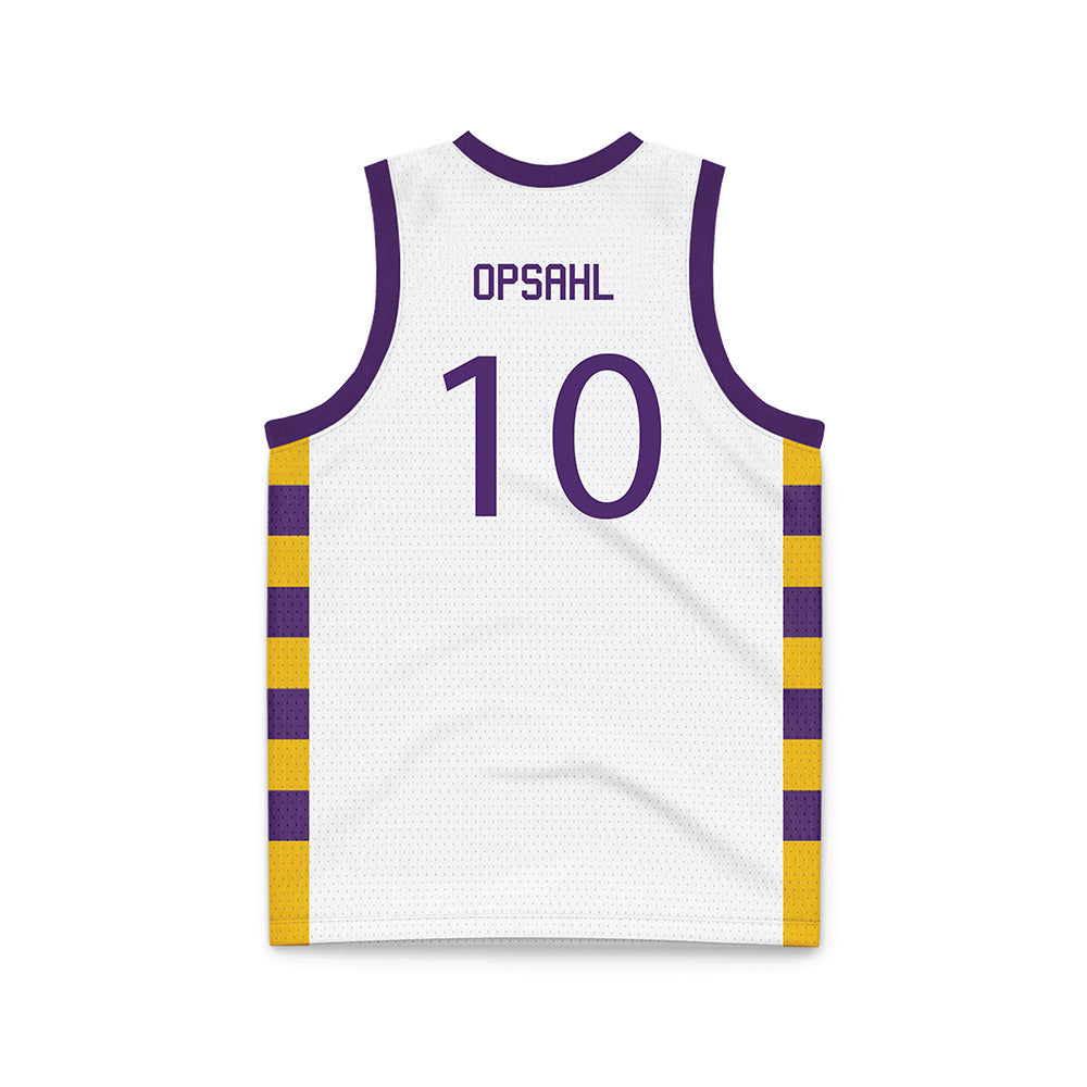 Minn. St. - NCAA Men's Basketball : Will Opsahl - White Basketball Jersey-1
