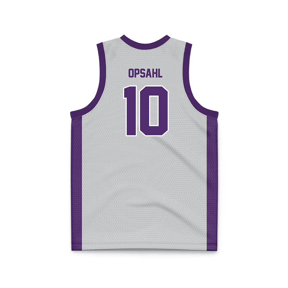 Minn. St. - NCAA Men's Basketball : Will Opsahl - Grey Basketball Jersey-1