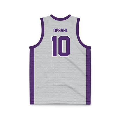 Minn. St. - NCAA Men's Basketball : Will Opsahl - Grey Basketball Jersey-1