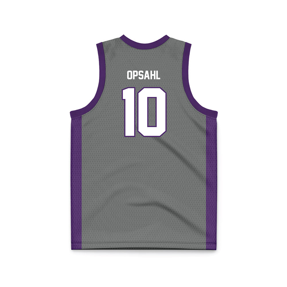 Minn. St. - NCAA Men's Basketball : Will Opsahl - Dark Grey Basketball Jersey-1