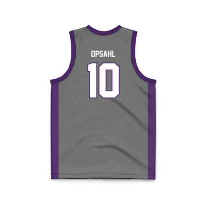 Minn. St. - NCAA Men's Basketball : Will Opsahl - Dark Grey Basketball Jersey-1