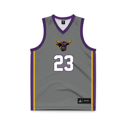 Minn. St. - NCAA Men's Basketball : Phoenix Childs - Dark Grey Basketball Jersey-0