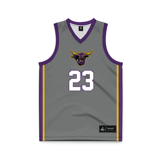 Minn. St. - NCAA Men's Basketball : Phoenix Childs - Dark Grey Basketball Jersey-0