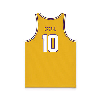Minn. St. - NCAA Men's Basketball : Will Opsahl - Gold Basketball Jersey-1