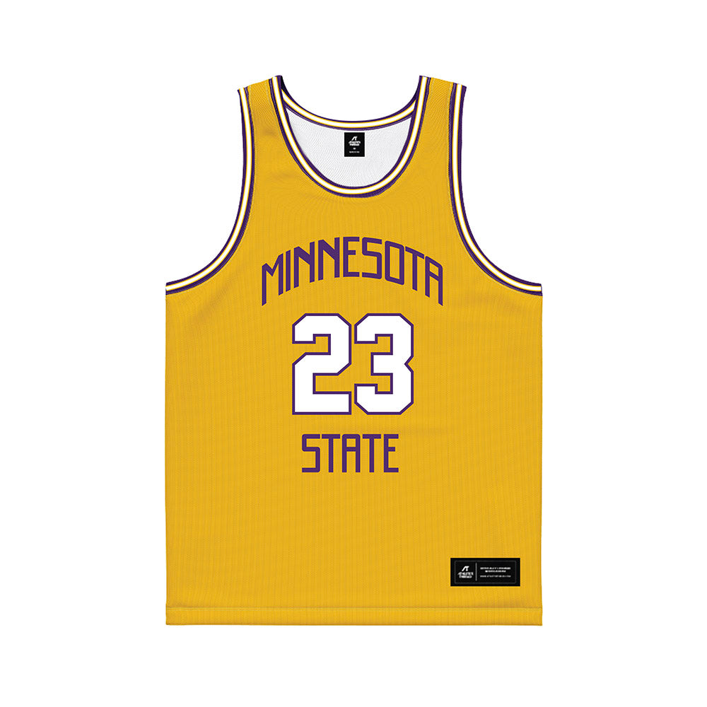 Minn. St. - NCAA Men's Basketball : Phoenix Childs - Gold Basketball Jersey-0