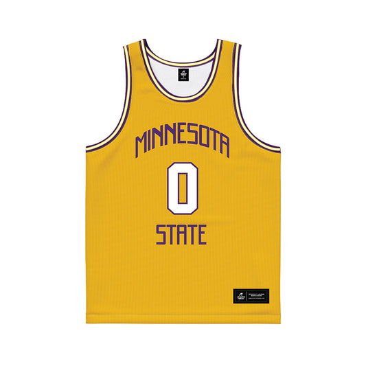 Minn. St. - NCAA Men's Basketball : Carson Schweim - Gold Basketball Jersey-0