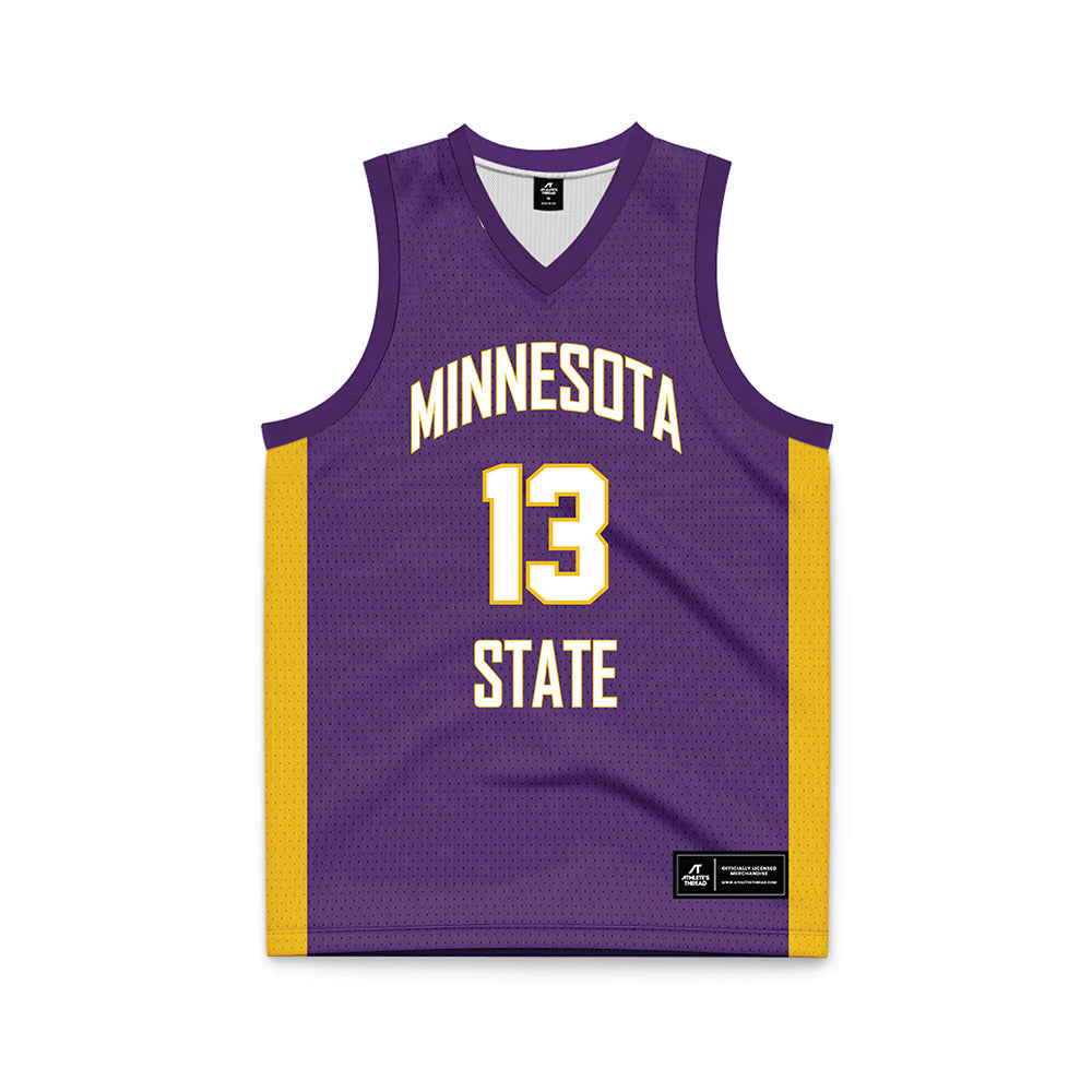 Minn. St. - NCAA Women's Basketball : Lucy Leininger - Purple Basketball Jersey-0