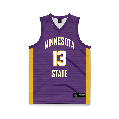 Minn. St. - NCAA Women's Basketball : Lucy Leininger - Purple Basketball Jersey-0